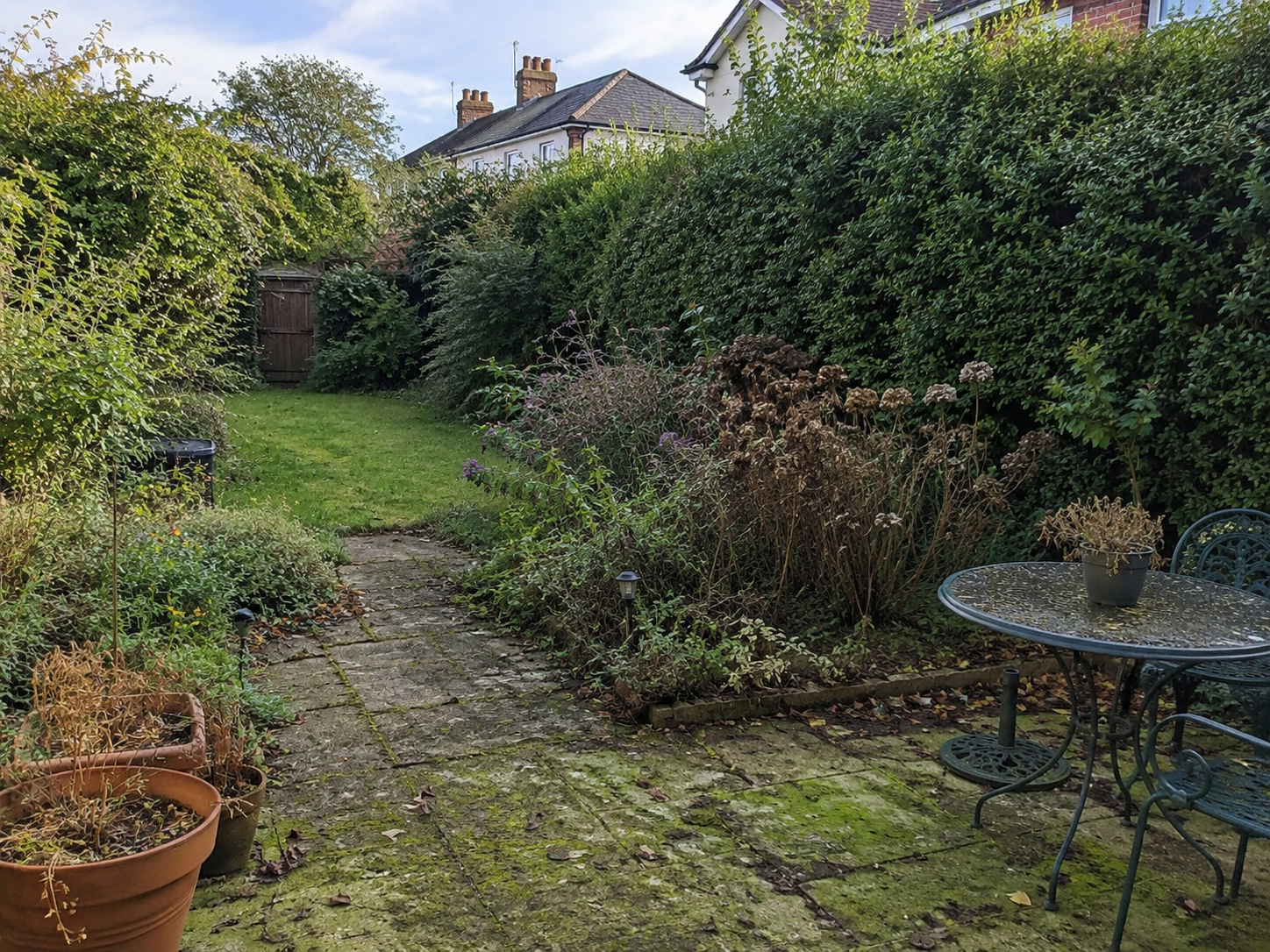Garten vorher